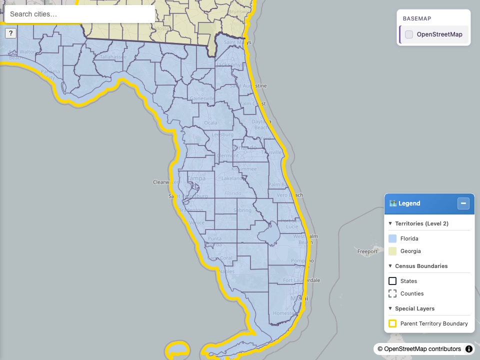 The census-area control
