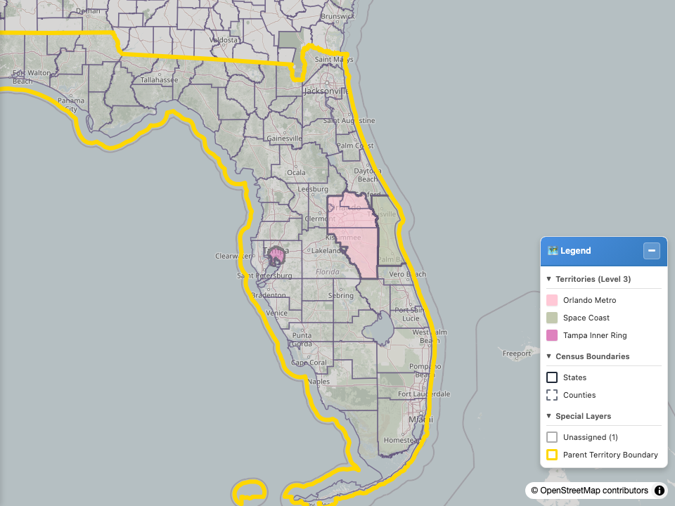 Orlando Metro and Tampa Inner Ring at metro zoom
